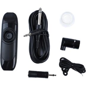Electric Kazoo, 4.3 Electric Kazoo with Pickup, Adjustable Tone Music Instrument, Professional Kazoo with Flute Diaphragms, 3.5 Adapter & Lanyard, Mini Kazoo for Kids Performance (Black)