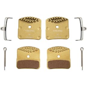 Disc Brake Pads with Cooling Fin, 2Pair Bicycle Brake Pads for Shimano DEORE XT M8000 / Saint M820 / ZEE M640 Series