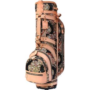 CB-Nishijin 9-Inch Golf Bag, Nishijin Brocade (Polyester) × Cowhide-Leather