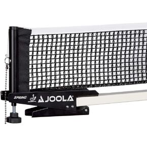 JOOLA Spring Professional Table Tennis Net and Post Set - ITTF Tournament Approved - 72in Regulation Ping Pong Net with Spring Activated Clamp Attachment