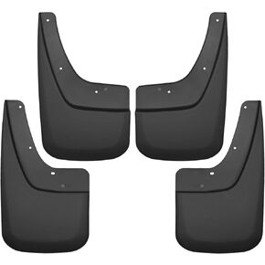 Husky Liners - Front Mud Guards | 2014-2018 GMC Sierra 1500, 2019 GMC Sierra 1500 Limited, 2015-2019 GMC Sierra 2500/3500 HD, Front Set - Black, 2 Pc | 56891