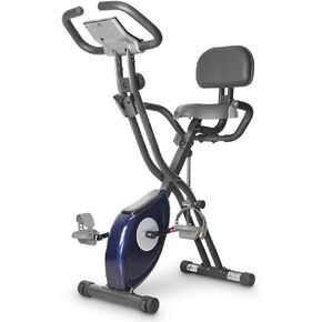leikefitness LEIKE X Bike Ultra-Quiet Folding Exercise Bike, Magnetic Upright Bicycle with Heart Rate,LCD Monitor and easy to assemble