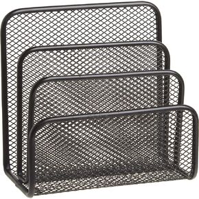 Lorell 84153 Vertical Sorter, 5-5/8-Inch x3-1/8-Inch x5-1/4-Inch , Black Mesh
