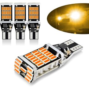dawfall 4 PCS LED Reverse Light Bulb, T15 4014 45SMD Chipset Turn Signal Bulbs, Canbus Error Free Brake Stop Cargo Backup Lights, 6500K High Brightness Brake Light for Most Cars (White)