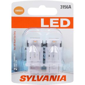 SYLVANIA - 3156 LED White Mini Bulb - Bright LED Bulb, Ideal for Daytime Running Lights (DRL) and Back-Up/Reverse Lights (Contains 2 Bulbs)
