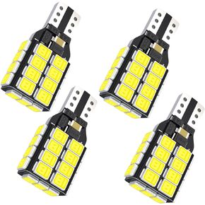 912 921 LED Backup Light Bulbs High Power 2835 27-SMD Chips Error Free T15 906 W16W for Back Up Lights Reverse Lights, 3rd Brake Lights, 6000K White (Upgraded, Pack of 2)