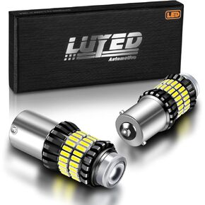 LUYED Newest 1156 LED Bulb, LED Reverse Lights 300% Brighter Xenon White 1340 Lumens Super Bright,BA15S 1003 1141 P21W 7506 LED Replacement for Tail Light Backup Light, Pack of 2
