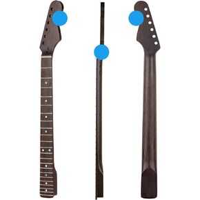 جيتار كهربائي ST Wenge ذو 22 فريت، رقبة 14 بوصة نصف قطر لوحة الأصابع، صامولة عظمية، علامات صدفة ملونة، فريت من الفولاذ المقاوم للصدأ in Kuwait