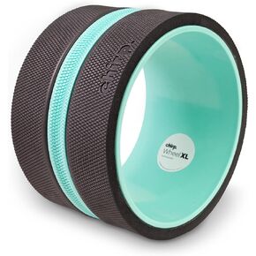 Chirp Wheel XL - Super Comfort Back Massage Foam Roller - Wider Back Stretcher, Plush Cushion, Enhanced Stability, Spinal Protection, Trigger Point Pressure, Back Cracking Device, Holds Up to 500 lbs