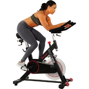 Sunny Health & Fitness Premium Magnetic Belt Drive Indoor Cycling Stationary Exercise Bikes with Optional SunnyFit App Enhanced Bluetooth Connectivity