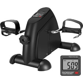 Pedal Exerciser Mini Exercise Bike for Leg and Arm Cycling Recovery Exercise Low Resistance Portable Bike