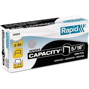Rapid High Capacity Staples, 5/16-Inch, 5,000 Per Box (90003)