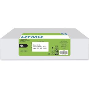 DYMO Authentic LW Large Shipping Labels, DYMO Labels for LabelWriter Label Printers, Print Up to 6-Line Addresses, 2-5/16" x 4", 1 Roll of 300