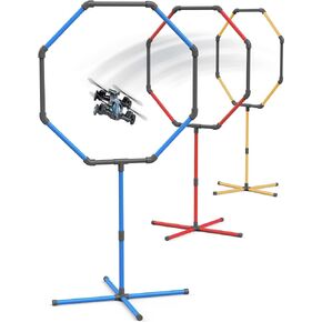 Galvanox Drone Obstacle Course Kit, Includes 3 Easy to Build Hoop Sizes, Perfect for Competition RC FPV Racing of drones or model aircraft. - Game Loop Gate Set
