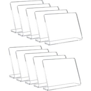 10 Pack Acrylic Mini Chalkboard Signs for Food, AITEE Black Mini Tabletop Chalkboard Signs, Small Buffet Chalkboards Signs for Weddings, Birthday Parties, Message Board Signs, Buffet,Bakery and Retail