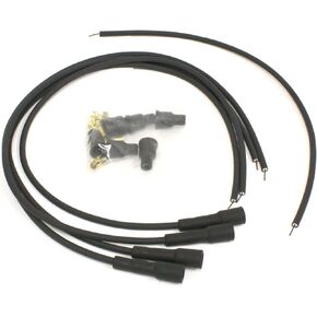 Pertronix 704180 Flame-Thrower Black Universal 180 Degree 4 Cylinder Spark Plug Wire