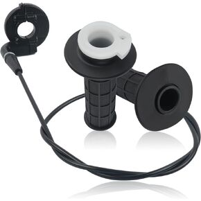 Throttle Cable Kit,Motorcycle Handlebar Grips with Twist Throttle & 47" Throttle Cables,Universal Bike Throttle Assembly Compatible with 7/8" 110-250cc Motorcycle Bike ATV