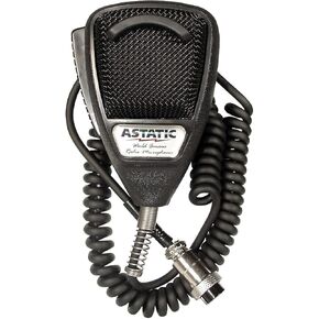 ميكروفون ASTATIC 302-10001 بأربعة دبابيس لإلغاء الضوضاء (أسود)