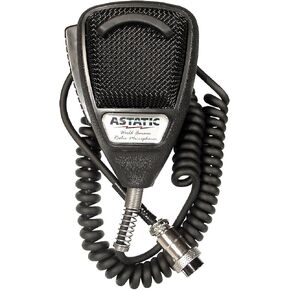 Astatic 302-636LB1 Black Noise Cancelling 4 Pin CB Microphone (Bulk),XLR
