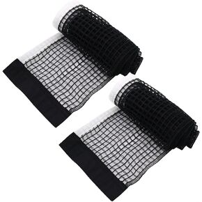 شبكة بديلة لتنس الطاولة، قطعتان من شبكة بينج بونج من البوليستر المحمولة، شبكة تنس طاولة سوداء قابلة للطي لطاولة بينج بونج أو المكتب أو طاولة الطعام في الأماكن المغلقة أو الهواء الطلق in Kuwait