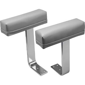 Wise 8WD444AR-717 Arm Rest with Aluminum Brackets and Mounting Hardware, Grey