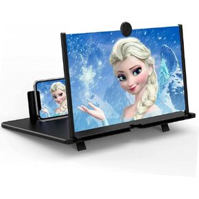 16" Screen Magnifier for Cell Phone,Phone Screen Amplifier 3D HD Mobile Phone Screen Magnifying Enlarger for Movies Videos Games, Screen Amplifier–Fit for All Smartphones