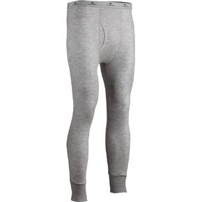 Indera Men's Tall Two-Layer Performance Thermal Underwear Pant with Silvadur, Heather Grey, Medium Tall