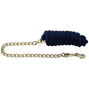 Basic Poly Lead Rope with Chain Black