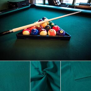 Feishibang Worldwide Green Wool Billiard Cloth - Pool Table Felt for 6,7,8 or 9 Foot