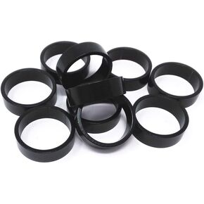 HONBAY 10pcs Aluminum Bike Fork Washer Stem Spacers Bicycle Headset Washer