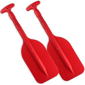 Telescoping Boat Paddle Collapsible Oar for Boat 21'' - 42'', Collapsible Paddle for Boat Kayaking Rafting Jet Ski Canoe Outdoor Kayak Water Sports and Safety Boat Accessories 2 Pack