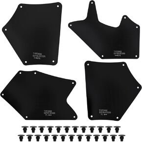 Splash Guard Fender Liner Shields with Clips Compatible with 2003-2020 Toyota 4 Runner 2007-2014 FJ Cruiser 2010-2018 Lexus GX460 2003-2009 Lexus GX470- Replaces 53735-35150, 53886-35020