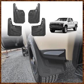 for 2023 Colorado Mud Flaps Without Fender Flare Front & Rear Splash Guards No Drilling Required Compatible with Chevy Colorado Without Fender Flare 2023 2024