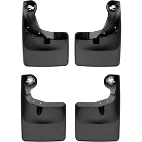 WeatherTech Custom No Drill Splash Guard MudFlaps for Ford F-150 - Front & Rear Set (110134-120134), Black