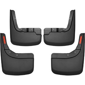 Husky Liners — Front & Rear Mud Guards | Fits 2019 - 2024 Chevrolet Silverado 1500 (Excludes ZR2, LT Trail Boss, Custom Trail Boss) - Black, 4 Pc | 58266