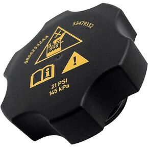 Car Radiator Coolant Reservoir Cap, Radiator Coolant Recovery Cap Replacement Compatible with Ram 2013-2021, Durango 2016-2021, 68442532AA 68249136AA 53479332 Car Accessories