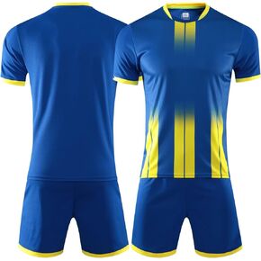 LAIFU Kids Soccer Jerseys for Boys Girls Training Outfit Team Uniform Athletic Shirts Sportswear Kit