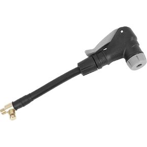 Unifizz M8 x 0.8 2-in-1 Multifunctional Tire Air Inflator Hose Adapter Tyre Chuck Black Inflatable Pump Pipe Tool 10cm for Car Bicycle Motorcycle