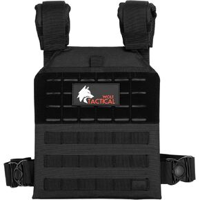 WOLF TACTICAL Simple Weighted Vest Men Womens Weighted Vest for Walking Running Training Rucking Adjustable Weight Vest in Kuwait