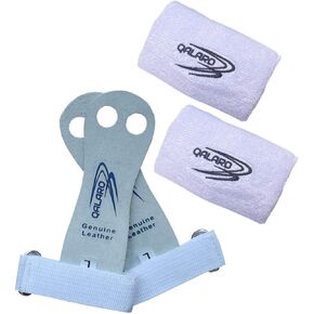 Palm Guards for Gymnastics | Gymnastics Palm Grips with 4" Cotton Wristbands | Youth Bar Grips