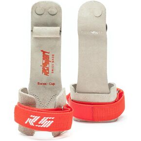 Reisport Men's Ring Gymnastic Grips, Premium Leather Grip with Hook & Loop Closure for Secure Grip, Safe Hand Grip, Hand Wraps for Advanced Gymnasts
