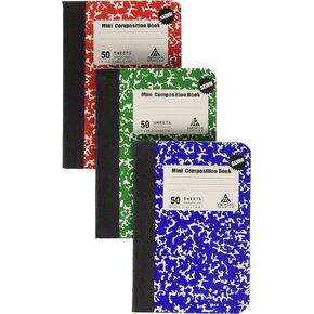 Note Pad, 3 Pack in 3 different color Red, Green & Blue