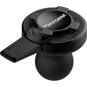 Rokform – Universal 1" Ball Adapter Motorcycle Phone Mount, Safely Secures Any Twist Lock Case with Aluminum Lever Lock, Phone Holder Bike Mount (Black)