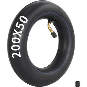 200x50 Tire & Inner Tube Set with TR87 Bent Valve Stem for Electric Scooter Tire Tube Fit for Razor E100 E150 E200 Scooter Replacement Tire Compatible with PowerRider 360 eSpark Crazy Cart Dune Buggy