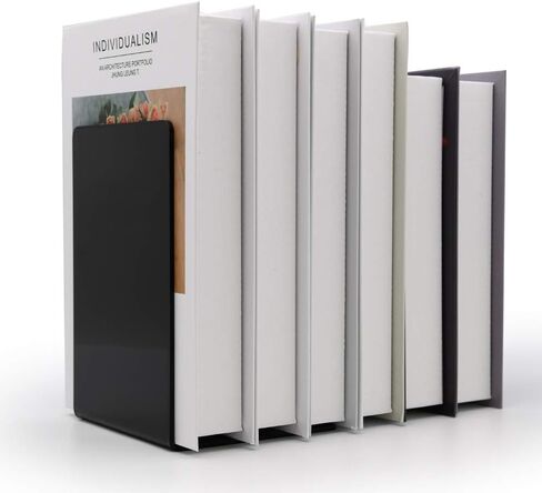 Bookend-Plastic Acrylic Bookends，Bookends，Book Ends for Shelves，Bookshelf Book Holder，Heavy Duty Book Ends (White Book Ends) in Saudi Arabia