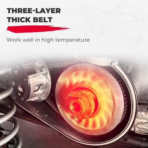 حزام محرك كيميموتو X3 X3 حزام محرك X3 CVT متوافق مع Can am X3/ XDS/XRS/MAX جميع الموديلات 2017 2018 2019 2020 2021 2022 2023 OEM استبدال #422280652 in Saudi Arabia