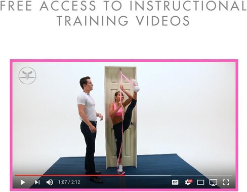 Stunt Stand® مرونة الباب وحزام الساق القابل للتمدد - رائع للتشجيع أو الرقص أو الجمباز أو أي رياضة! روابط مجانية لكيفية الاستخدام متضمنة… in Saudi Arabia