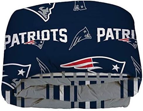 Northwest The Company سرير كامل مرخص رسميًا من NFL New England Patriots في مجموعة حقيبة، 78 بوصة × 86 بوصة in Kuwait