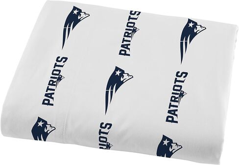 Northwest The Company سرير كامل مرخص رسميًا من NFL New England Patriots في مجموعة حقيبة، 78 بوصة × 86 بوصة in Kuwait