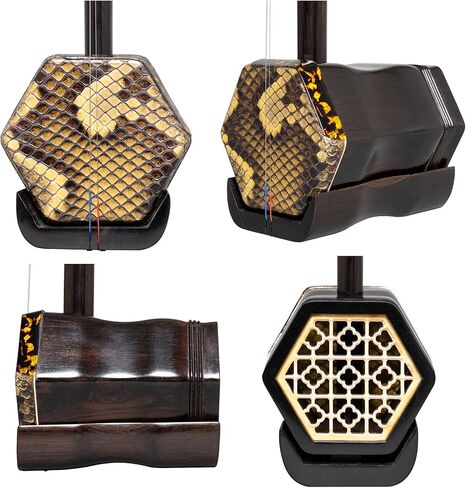 مجموعة MI&VI من خشب الأبنوس Erhu - آلة موسيقية كمان صينية مكونة من خيطين - من MIVI Music in Kuwait